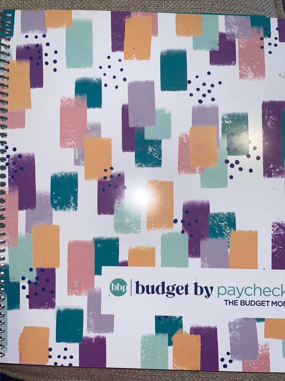Full size budget by paycheck tbm budget spiral note book